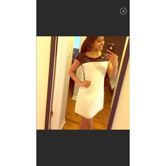 Express Colorblock white grey belted - Picture 1 of 6